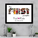 Personalized First Year Love Photo Frame